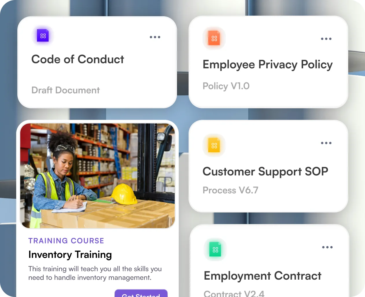 Versioned policies, a process, a contract and a training course in the Autono Repo